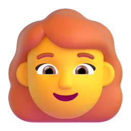 woman: red hair Discord emoji PNG