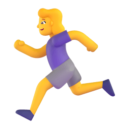 woman running Discord emoji PNG