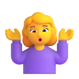 woman shrugging Discord emoji PNG