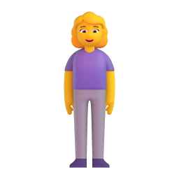 woman standing Discord emoji PNG