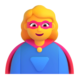 woman superhero Discord emoji PNG