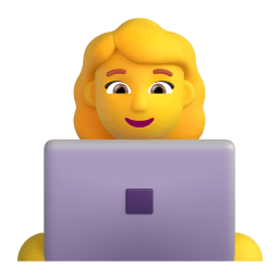woman technologist Discord emoji PNG