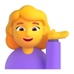 woman tipping hand Discord emoji PNG