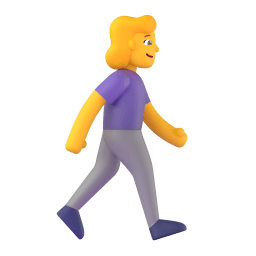 woman walking facing right Discord emoji PNG