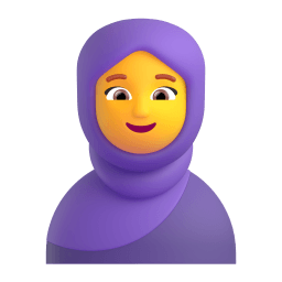 woman with headscarf Discord emoji PNG