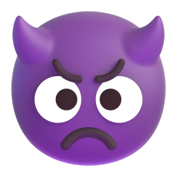 angry face with horns Discord emoji PNG