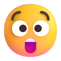 astonished face Discord emoji PNG