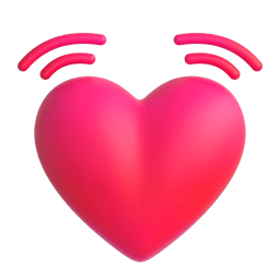 beating heart Discord emoji PNG