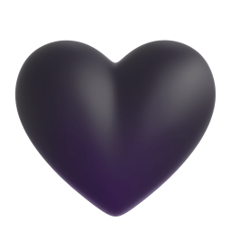 black heart Discord emoji PNG