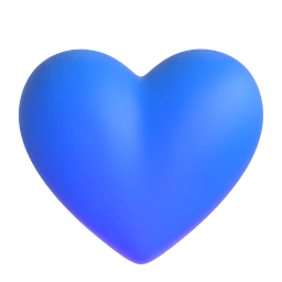 blue heart Discord emoji PNG