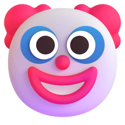 clown face Discord emoji PNG
