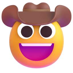 cowboy hat face Discord emoji PNG
