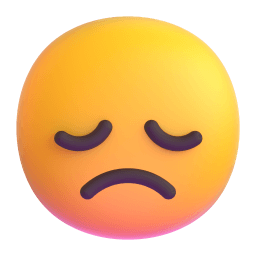disappointed face Discord emoji PNG