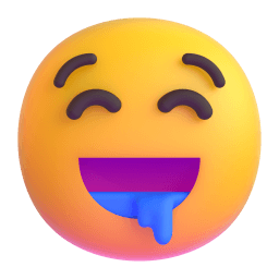 drooling face Discord emoji PNG