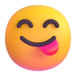 face savoring food Discord emoji PNG