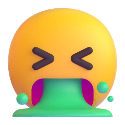 face vomiting Discord emoji PNG