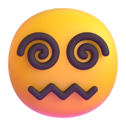 face with spiral eyes Discord emoji PNG