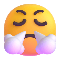 face with steam from nose Discord emoji PNG