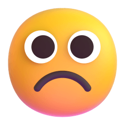 frowning face Discord emoji PNG