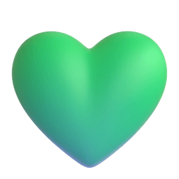 green heart Discord emoji PNG