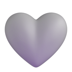 grey heart Discord emoji PNG