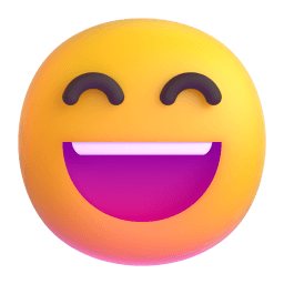 grinning face with smiling eyes Discord emoji PNG
