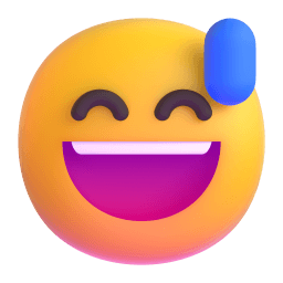 grinning face with sweat Discord emoji PNG