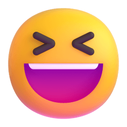 grinning squinting face Discord emoji PNG
