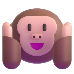 hear-no-evil monkey Discord emoji PNG