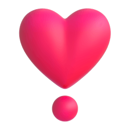 heart exclamation Discord emoji PNG
