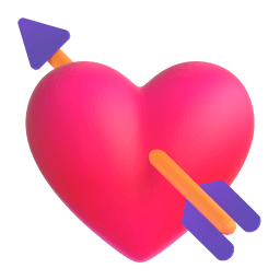 heart with arrow Discord emoji PNG