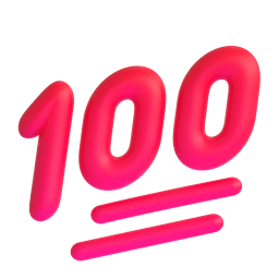 hundred points Discord emoji PNG