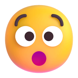 hushed face Discord emoji PNG