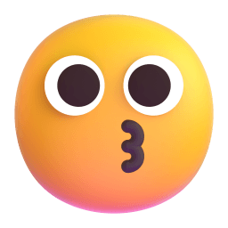kissing face Discord emoji PNG