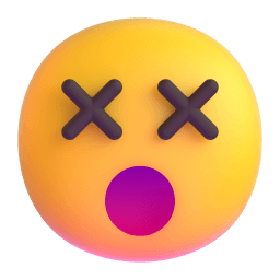 knocked-out face Discord emoji PNG