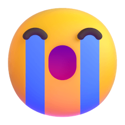 loudly crying face Discord emoji PNG