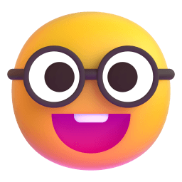 nerd face Discord emoji PNG