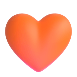 orange heart Discord emoji PNG