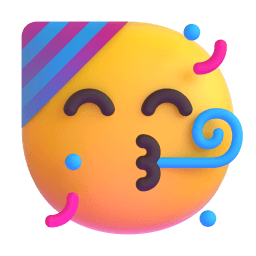 partying face Discord emoji PNG