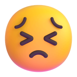 persevering face Discord emoji PNG