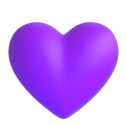 purple heart Discord emoji PNG