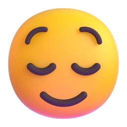 relieved face Discord emoji PNG