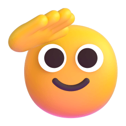 saluting face Discord emoji PNG