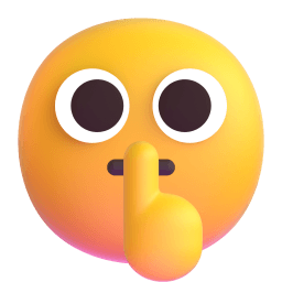 shushing face Discord emoji PNG