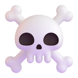 skull and crossbones Discord emoji PNG