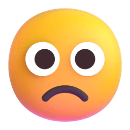slightly frowning face Discord emoji PNG