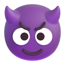 smiling face with horns Discord emoji PNG
