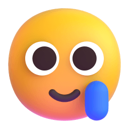 smiling face with tear Discord emoji PNG