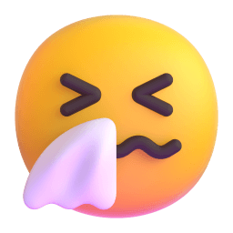 sneezing face Discord emoji PNG