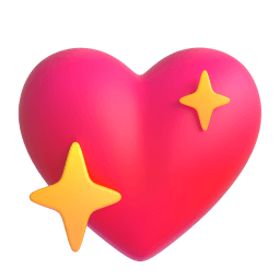 sparkling heart Discord emoji PNG